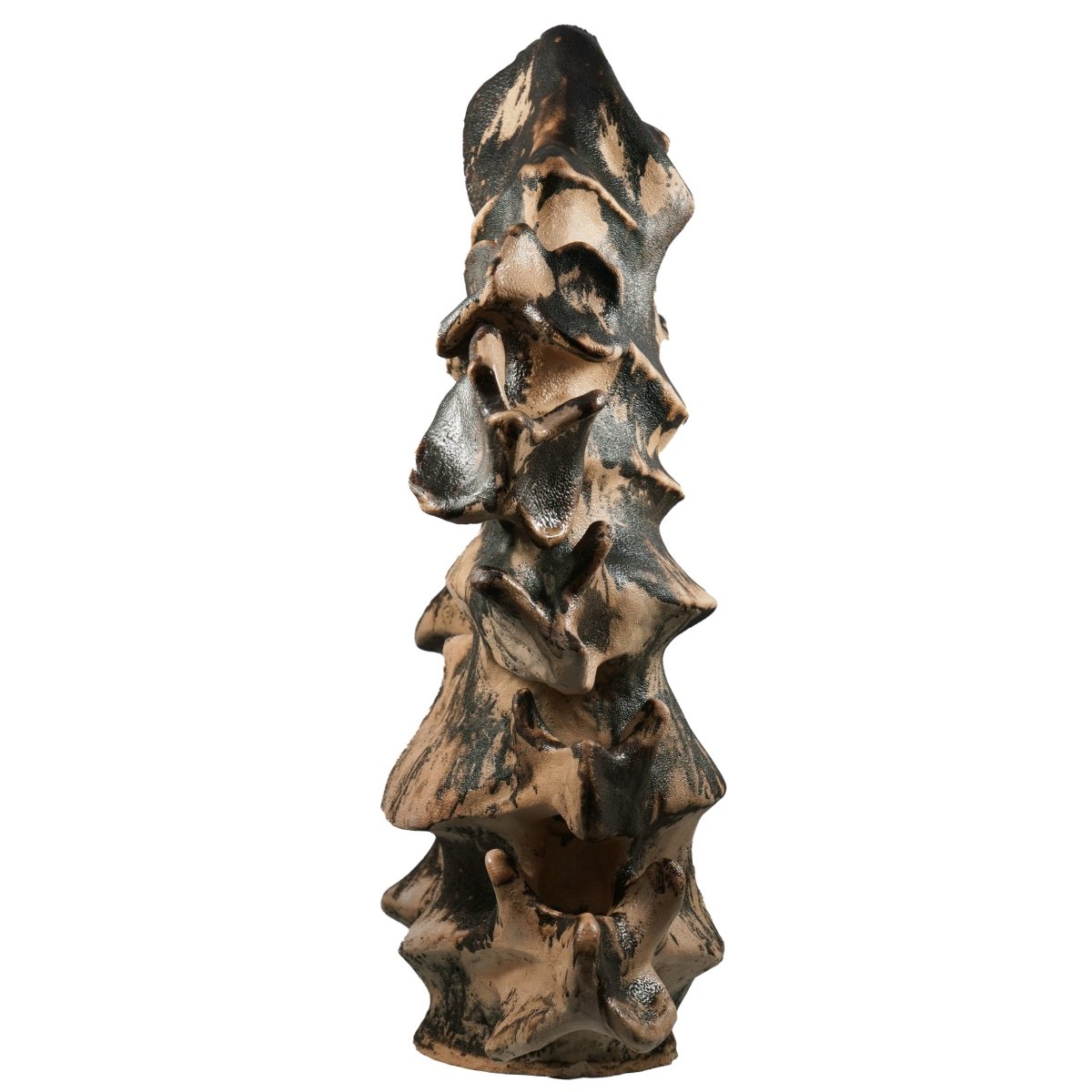 Bone series no. 2 - Bones collection raku ceramic pottery sculpture by Adil Ghani - RAAQUU