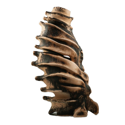 Bone series no. 3 - Bones collection raku ceramic pottery sculpture by Adil Ghani - RAAQUU