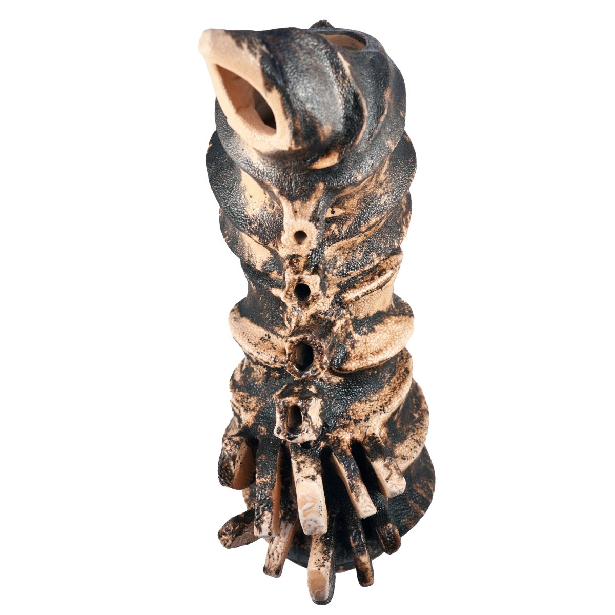 Bone series no. 4 - Bones collection raku ceramic pottery sculpture by Adil Ghani - RAAQUU