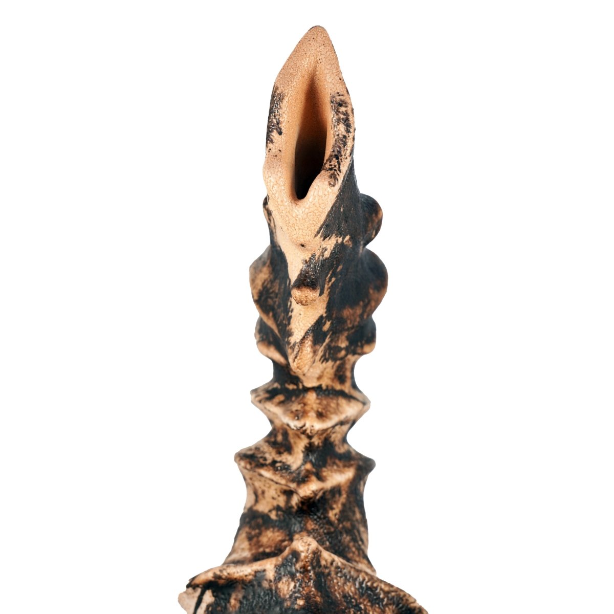 Bone series no. 5 - Bones collection raku ceramic pottery sculpture by Adil Ghani - RAAQUU