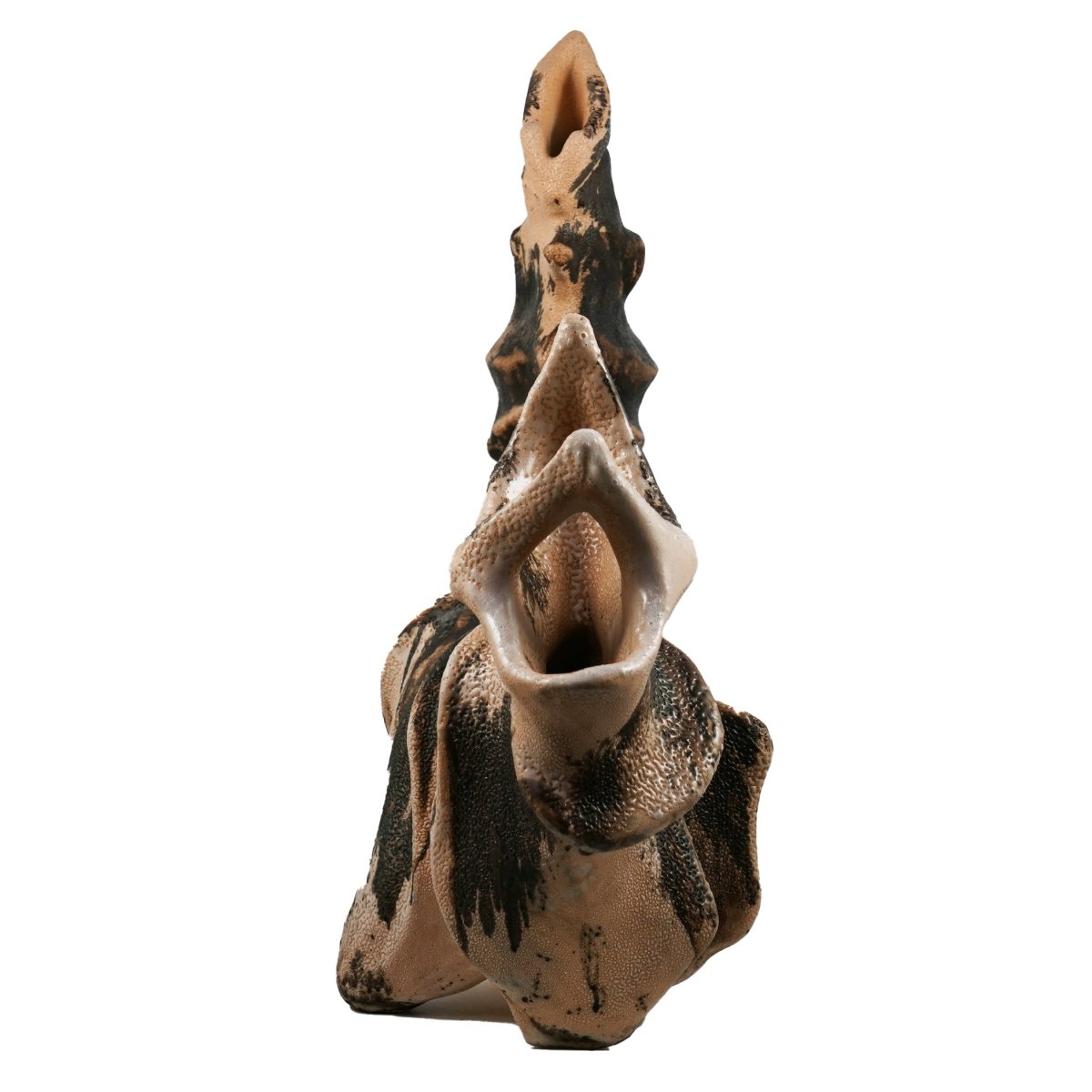 Bone series no. 5 - Bones collection raku ceramic pottery sculpture by Adil Ghani - RAAQUU