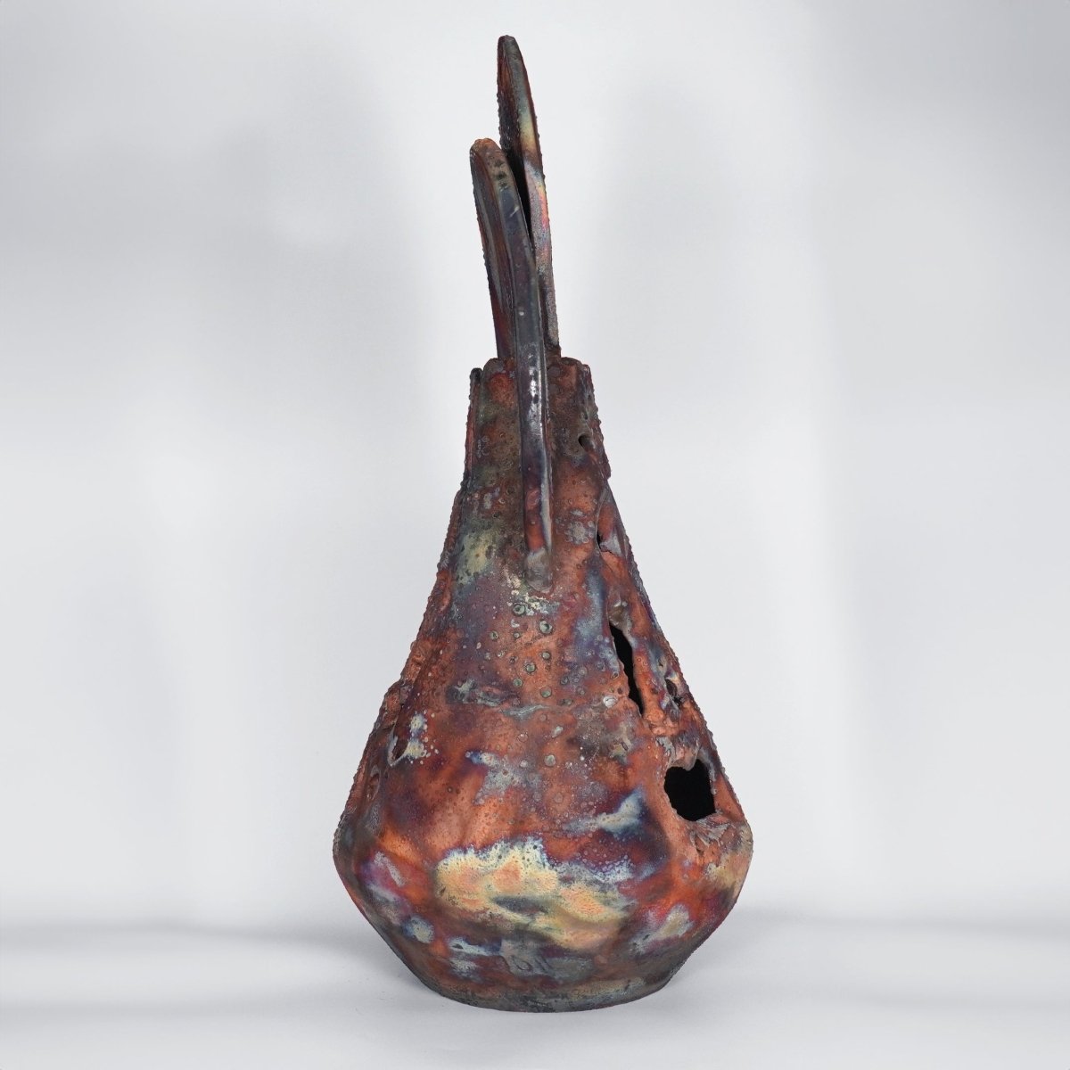 Bones Series - Sadism - Bones collection raku ceramic pottery sculpture by Adil Ghani - RAAQUU