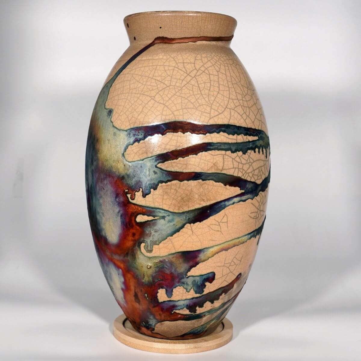 Natsu 2 pack raku pottery 2024 vase • Full Copper Matte • UV Coat • birthday gift for her mom • home decor • boho wall art • ceramic decor vase