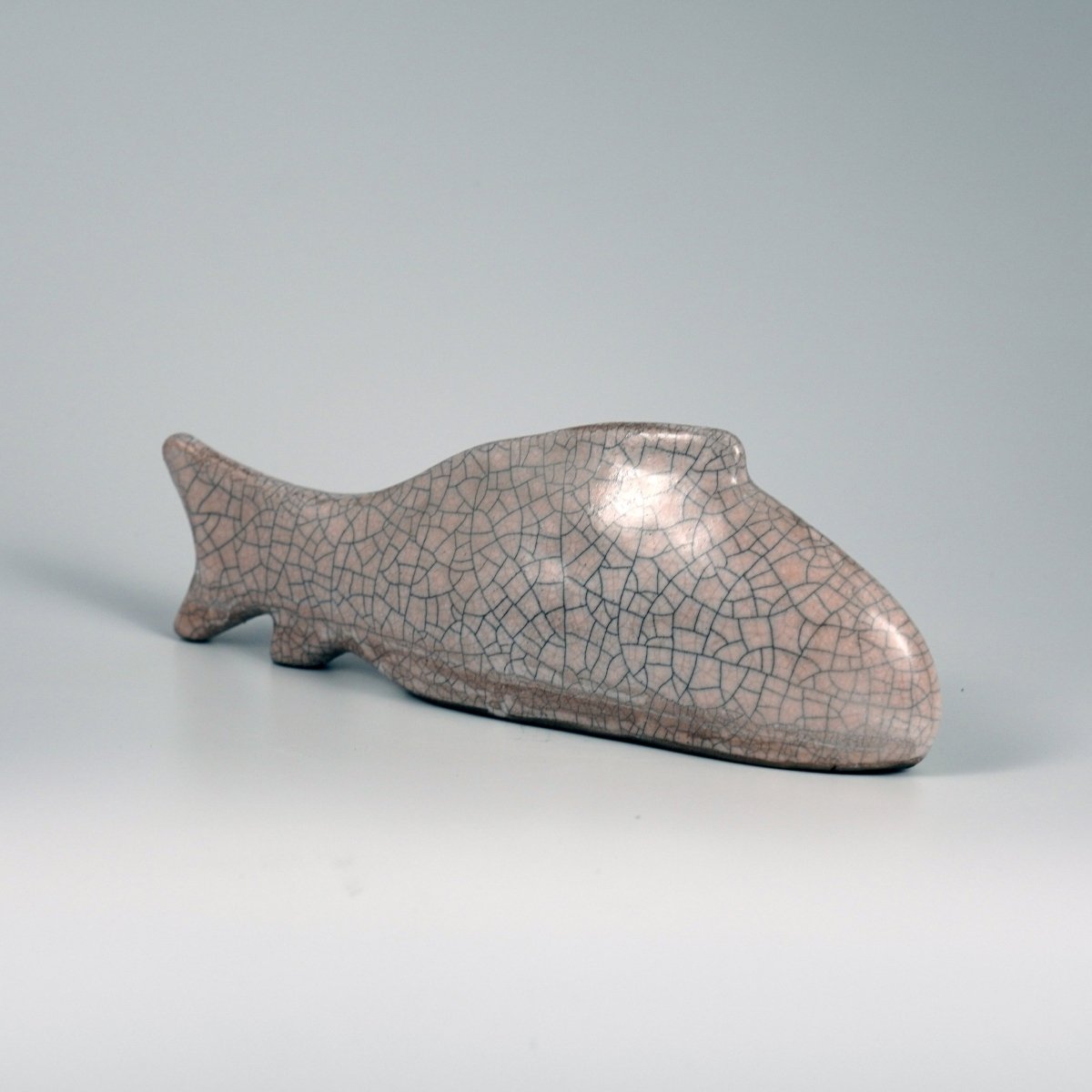 Sakana Raku Ceramic Fish Figurine Mini Sculpture - RAAQUU