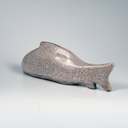 Sakana Raku Ceramic Fish Figurine Mini Sculpture - RAAQUU