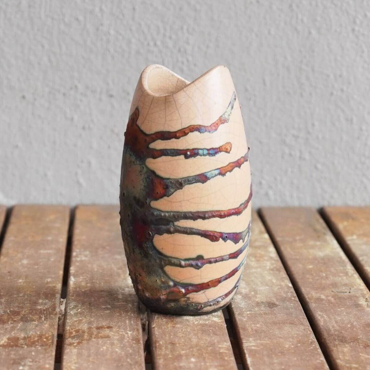 Mizu Suzu Vase Bowl 2 Pack - raku pottery vintage newest gifts for her, boho, gift box, new home bridesmaid wedding gift, home decor, fall decor